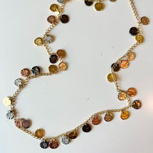 Kenneth Jay Lane (KJL) Multi-Metal Gypsy Coin Necklace